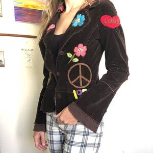Bohemian Brown Embroidered Jacket